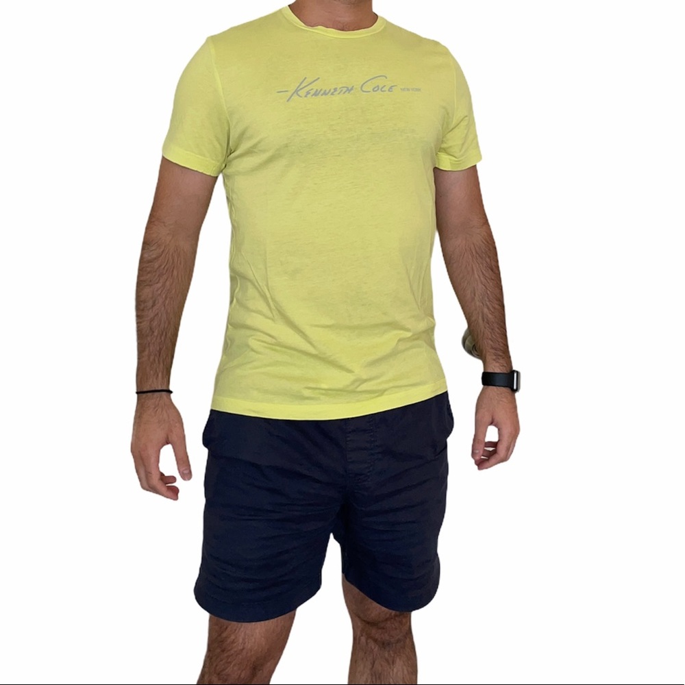Kenneth Cole shirt. Color yellow. Size Small